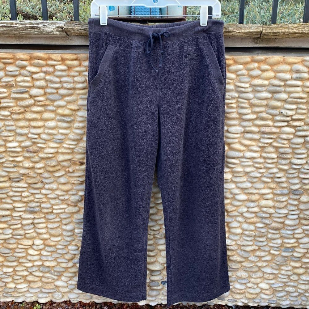DKNY Gray Flannel/Fleece Soft Three-Quarter Length Sweat Lounge Pants Small EUC!